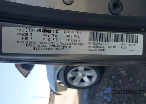 2012 Dodge Challenger Sxt z USA, uszkodzony, nr VIN 2C3CDYAG8CH125277